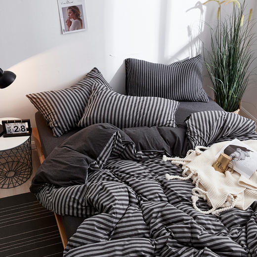 【天竺棉被套】针织棉被套条纹全棉天竺棉被套单独被套（单品被套） 商品图10