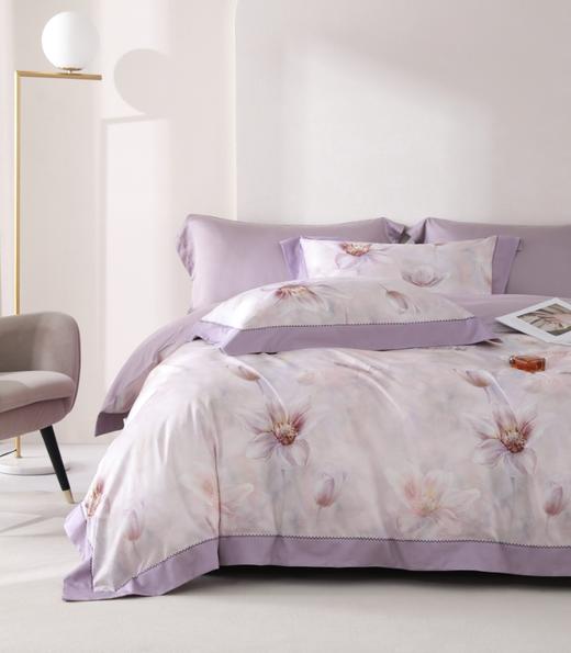 【春上新】10楼宝缦 长绒棉四件套-漫境诗雨 吊牌价2090-2400元   活动价899-999元 商品图1