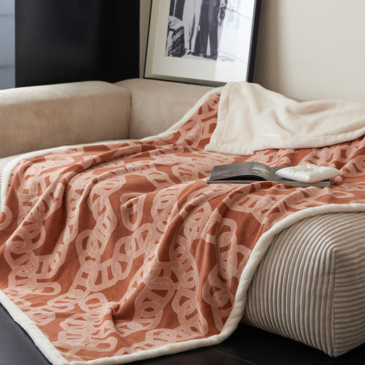 自然醒双面加厚吨吨绒复合毯轻奢高级感沙发毯飞机头等舱航空毯空调午睡毛毯毯子小被子MT 商品图2