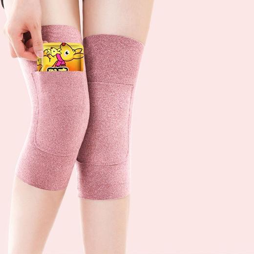 德绒发热护膝盖秋冬男女士防下滑保暖老寒腿关节空调房防护膝 商品图4