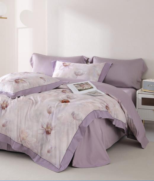 【春上新】10楼宝缦 长绒棉四件套-漫境诗雨 吊牌价2090-2400元   活动价899-999元 商品图3