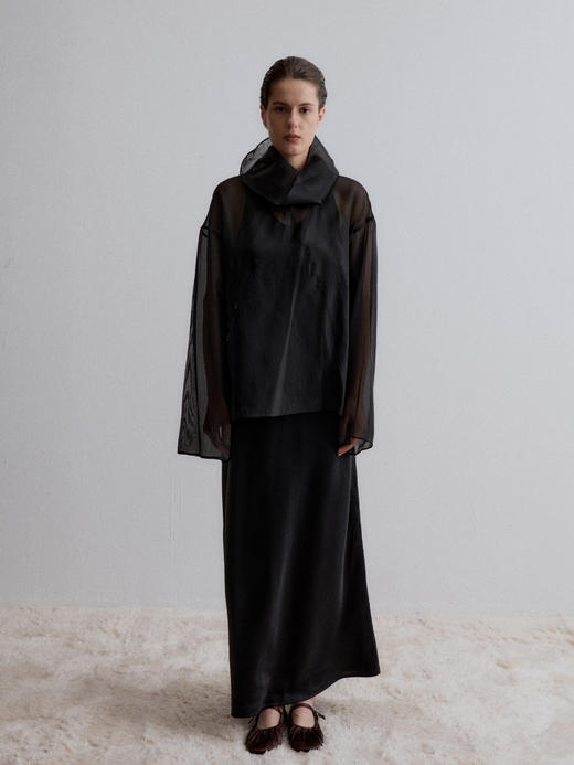 VC｜AW24074 Cedar sheer blouse  衬衫 [ 黑 / 白 ] 商品图6