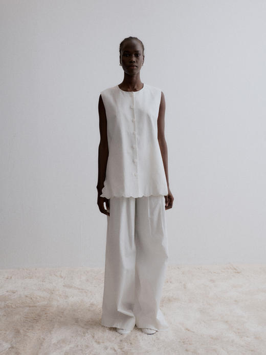 VC｜AW24071 Darsia wave tank 马甲 [ 白 ] 商品图2