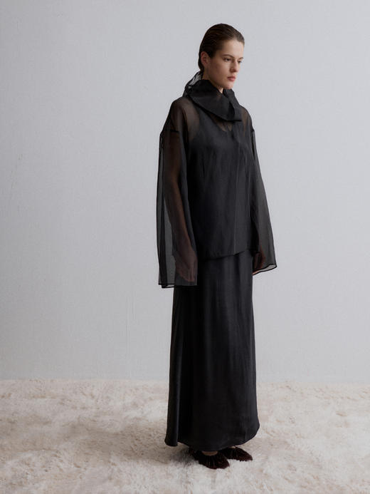 VC｜AW24074 Cedar sheer blouse  衬衫 [ 黑 / 白 ] 商品图7