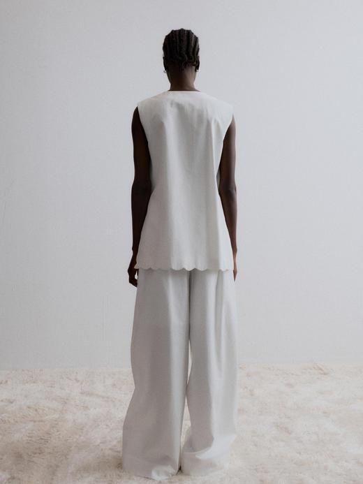 VC｜AW24071 Darsia wave tank 马甲 [ 白 ] 商品图3