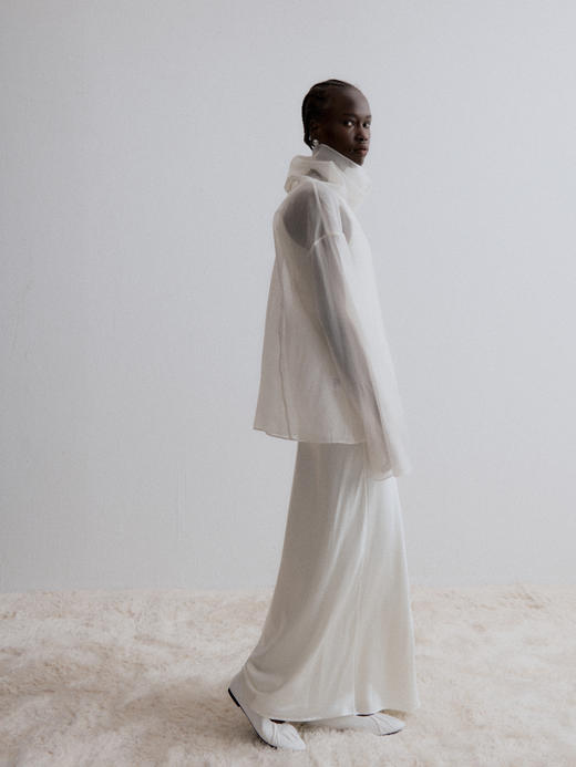 VC｜AW24074 Cedar sheer blouse  衬衫 [ 黑 / 白 ] 商品图10