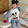 🌈【品牌直发】上衣+裤子速抢59.9❗【三枪&Disney迪士尼联名款儿童插肩袖轻奢睡衣套装】，💥⁭软糯糯的，⁫好暖和❗ ✅100%⁥聚酯纤维面料，⁭随便洗，不变形 商品缩略图1