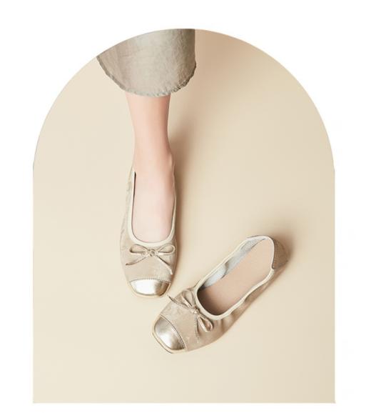 💥💥💥【森达同款】Ainada艾娜达轻奢法式小香风豆豆鞋：♦️1、优雅与舒适完美结合，🍂轻奢风格独树一帜💦💦‼修长显瘦，💕经典蝴蝶结点缀， 商品图3