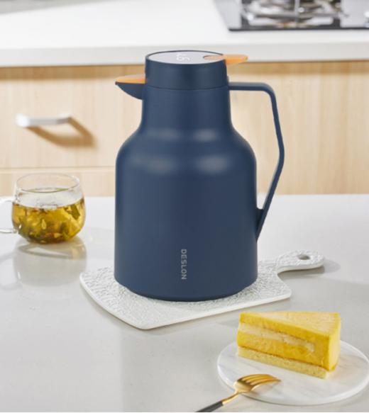 🔥🔥【DESLON德世朗智享温显保温壶】✅玻璃内胆，👍耐腐蚀，不含重金属，👍安全、健康、环保🌈 ✅红胆镀银保温技术，🌿强效锁温、保温保冷💗 商品图1