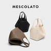 MESCOLATO意大利头层牛皮通勤女单肩包质感水桶包斜跨菜篮子 商品缩略图4