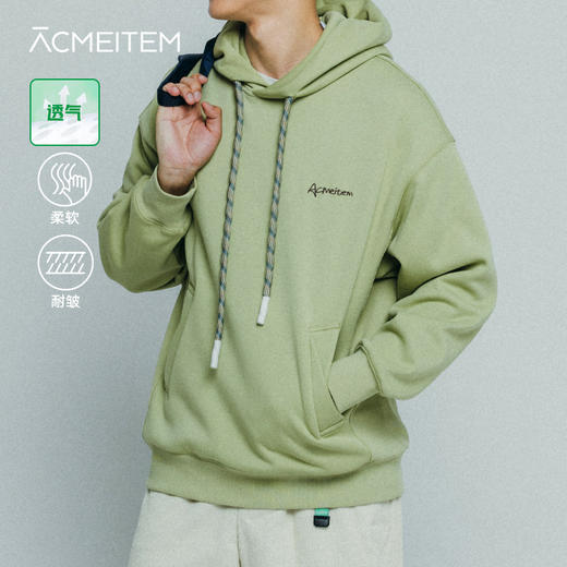 【品牌直发】ACMEITEM爱棵米 户外情侣连帽卫衣抓绒宽松柔软运动上衣男女多色GAF3310806G 商品图0