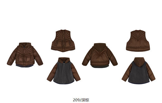 jnby  24年冬款   轻薄短款羽绒服  1O0C23300 商品图14