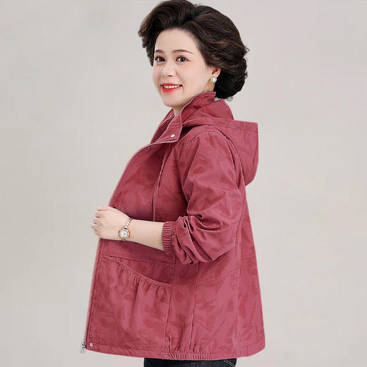 【外套女春秋款】妈妈中年女装 秋装新款风衣 中老年女士早秋大码上衣薄 商品图2
