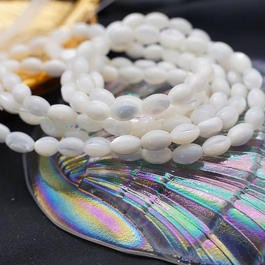 椭圆贝珠6x9mm 珠料意卡米诺手串念珠单颗珠子散珠半成品 商品图5