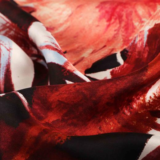 桑蚕丝金纺澳毛双面围巾 商品图5