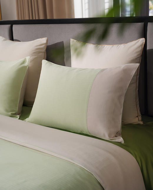 皇锦28姆米重磅棉感真丝双人被套四件套-四季合意 商品图3