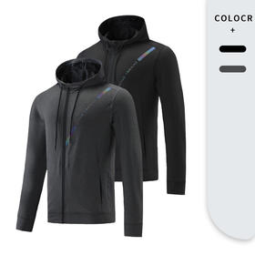 跃牌【跃LEAP-ACTIVE】系列 户外跑步拉链连帽运动外套男328