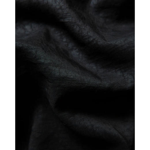 丁摩 桑蚕丝非遗香云纱龟纹上衣 气质单排扣宽松显瘦真丝圆领外套4ZF-053 商品图3