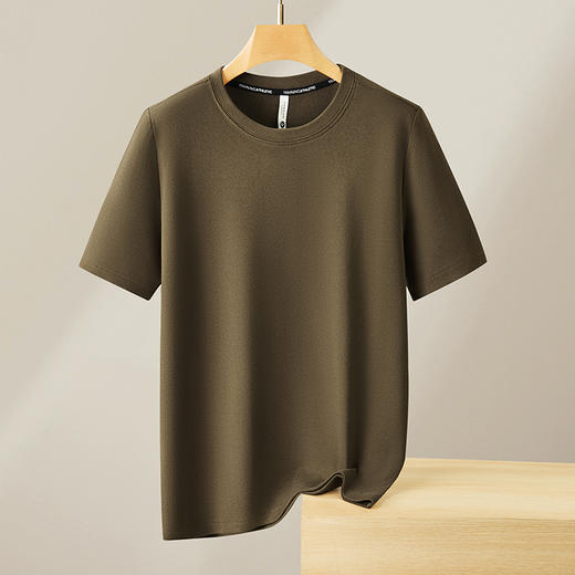 【特大码】【新款DX】大依优型德绒打底半袖短袖背心休闲加肥加大上衣男士胖子大码t恤打底 商品图2