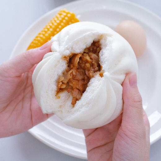 国家龙头企业福建海新1号叉烧包  纯正鲜肉  鲜香叉烧汁 面皮松软  营养早餐 商品图2