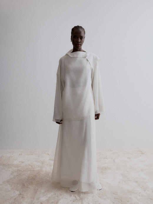 VC｜AW24022 Cedar A line skirt  [ 半身裙 黑 / 白 ] 商品图8