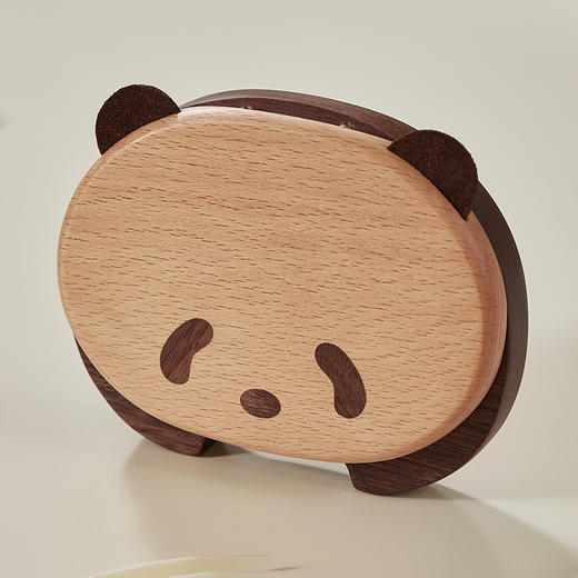 初心| 熊猫乳牙盒-胡桃木+榉木 商品图2