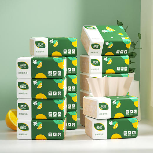 蓝漂10包本色抽纸整箱居家日用卫生纸巾实惠餐巾纸面巾纸 商品图3