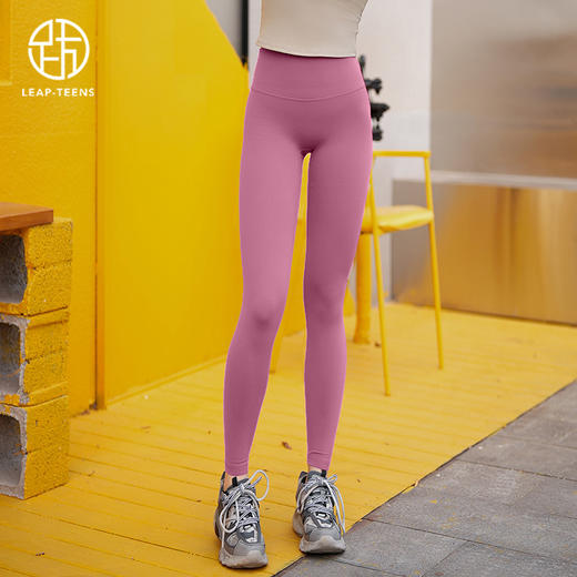 跃牌【倚窗听雨】系列 秋冬新款加绒瑜伽裤女高腰保暖提臀加厚健身裤CK059 商品图3