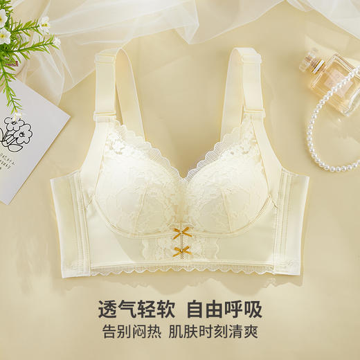 雅黛丽内衣女2024新款小胸聚拢防下垂上托调整型文胸不空杯胸罩女 商品图4