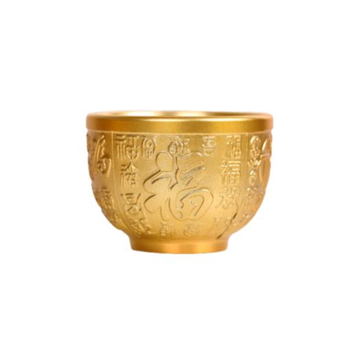灵机生活馆宣百福米缸铜摆件聚宝盆置业存钱罐客厅办公桌开业送礼 商品图4