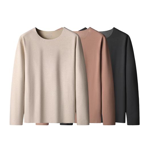 【羊绒保暖】【新款DSF】大依优型大码男装羊绒保暖上衣内衣弹力加绒舒适保暖秋衣 商品图8