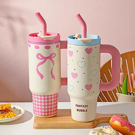 摩登主妇保温杯大容量吸管杯女冰霸杯保冷水杯2024新款高颜值杯子