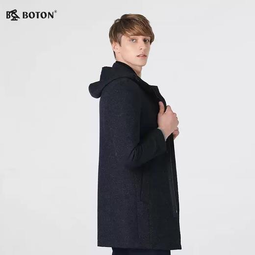 波顿男士秋冬季中长款男士毛呢风衣外套MJ815518 商品图3