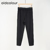 oldcolour春秋款黑色简约气质休闲高腰直筒显瘦西装长裤女M32073220A 商品缩略图1
