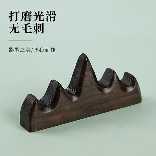 毛笔搁 笔台 实木笔架 毛笔挂简约创意笔架五峰笔搁放毛笔的托 1个 商品图2