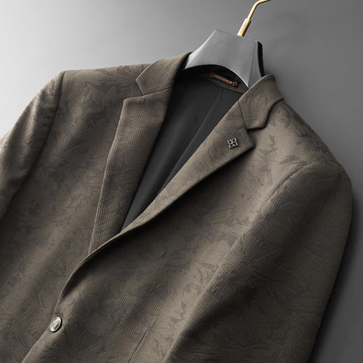 【新款DDA】大依优型品质西服外套商务夹克男宽松加肥加大码上衣胖子正装休闲 商品图1