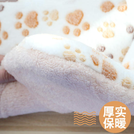 加厚毛绒垫子猫窝猫咪睡垫狗窝珊瑚绒狗毯子加棉垫子保暖窝垫批发 商品图1