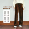 
OLrain欧芮儿直筒休闲裤女秋季2024新款复古丝绒抽绳宽松显瘦裤子 商品缩略图4