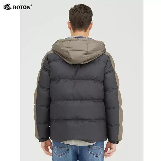 波顿男士短款羽绒服高端品牌白鸭绒防风保暖连帽潮MC796521 商品图2