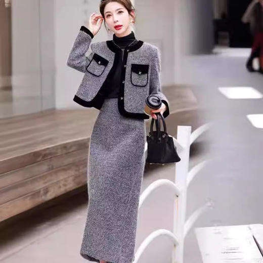 韩版时尚小香风，气质百搭两件套套裙 BX2360 商品图1