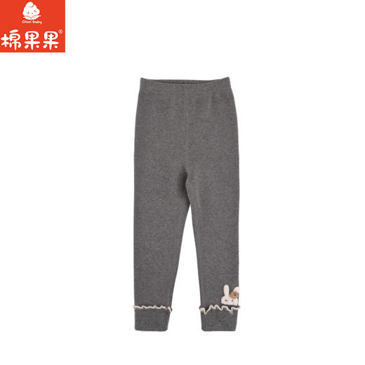 棉果果专柜同款冬季新品女童复合绒打底裤M522206424662 商品图0