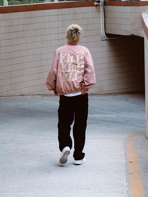 BK2024秋季KKK尼龙翻领教练夹克外套 粉色限定款 商品图7