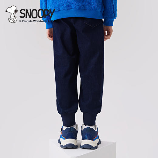 SNOOPY史努比童装春秋休闲运动牛仔裤束脚裤110-160 SF3356003 商品图1