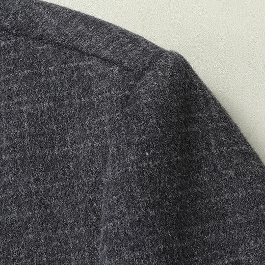 【中山领小立领】【新款DLC】大依优型品质双面呢羊毛呢大衣翻领外套商务夹克男宽松加肥加大码上衣胖子正装休闲 商品图3