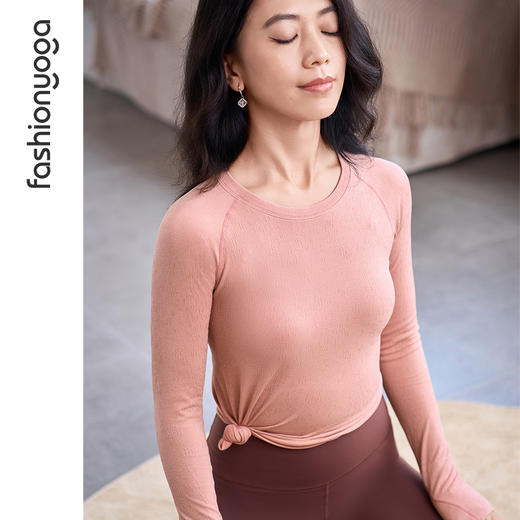 凡圣瑜伽  Q弹星光一体织长袖F14393/F14393JD 商品图14