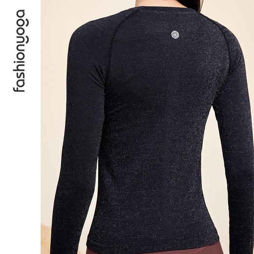 凡圣瑜伽  Q弹星光一体织长袖F14393 商品图8