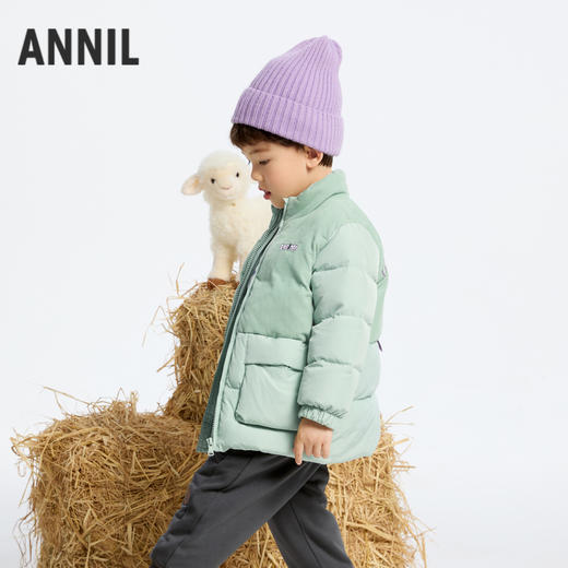 【御寒-5~5℃】男童萌趣中长款羽绒外套冬季新款安奈儿童装实体店同款XB445823 商品图1