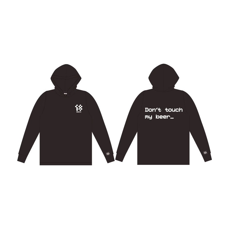 【18周边商店】拾捌精酿 18logo连帽卫衣 一件 黑白两色随机