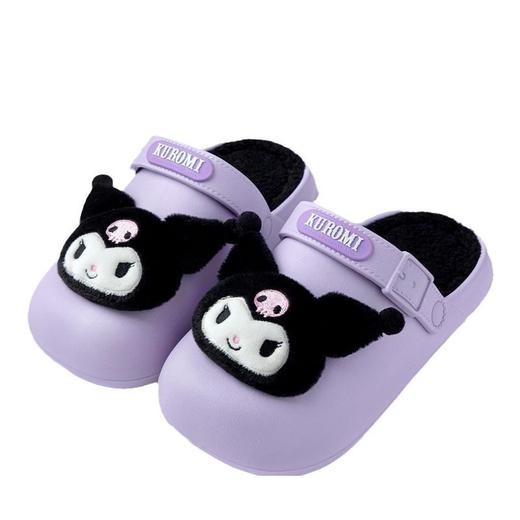 【新品库洛米冬季保暖拖鞋】这冬天，脚要紧紧裹起来！超厚底，超温暖，超可爱！别被寒冷打败，我们有'屎'出击——防滑耐用，活动式后跟带，让你在冰雪世界里自信滑步！ 商品图4