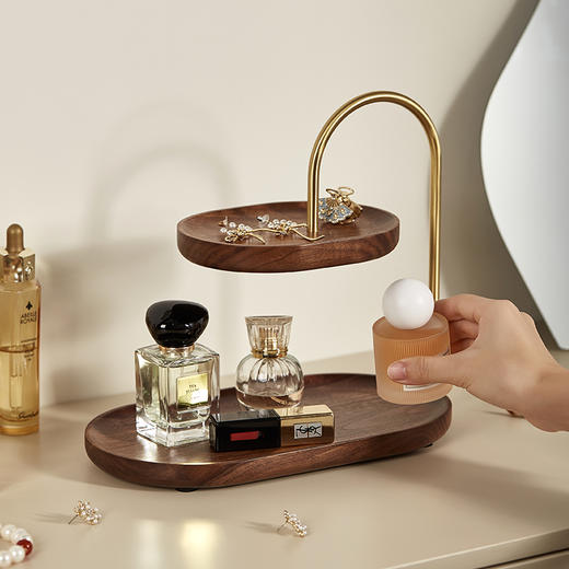 初心| 雅致木韵香水收纳架胡桃木 商品图4